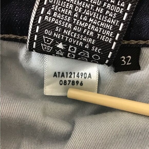 7 For Allmankind The Straight Denim Jeans Straight Leg New Size 32 - Picture 9 of 12